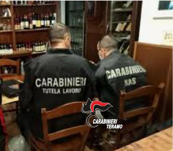 Carabinieri in Azione in un ristorante a Silvi: 56mila Euro di multa